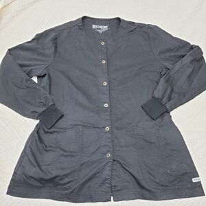 Grey's Anatomy Pocket Black Jacket with Snaps Size L